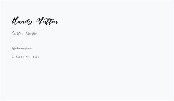 Handy Mattea Business Card