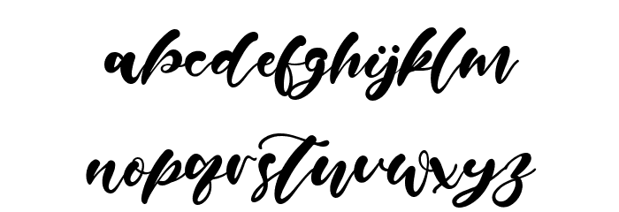 Handy Mattea Font LOWERCASE