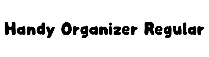 Handy Organizer Regular  नि: शुल्क फ़ॉन्ट्स डाउनलोड