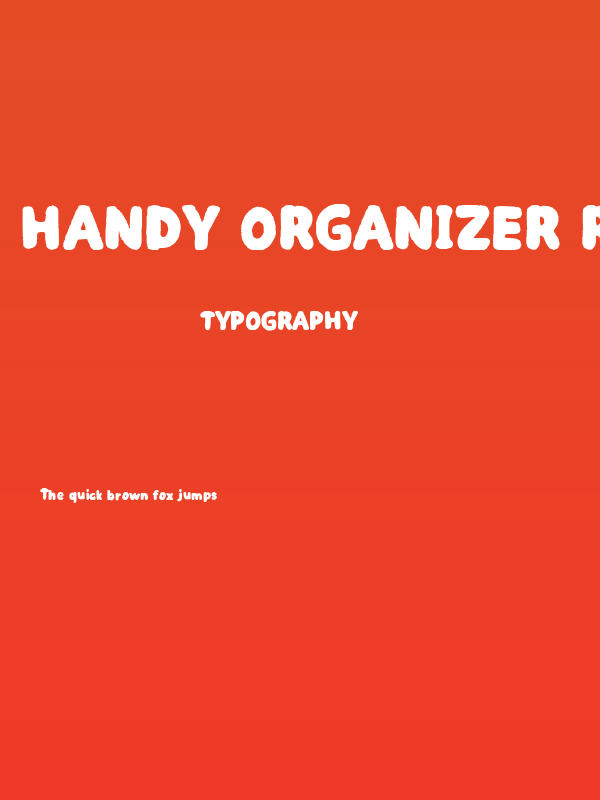 Handy Organizer Regular Poster