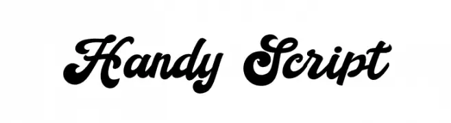 Handy Script  フリーフォントのダウンロード
