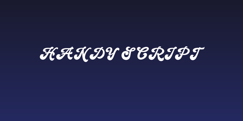 Handy Script Social Header