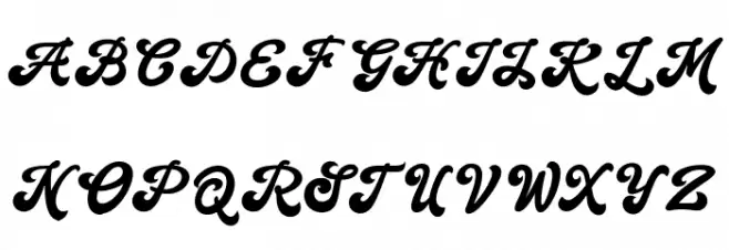 Handy Script Schriftart Groß