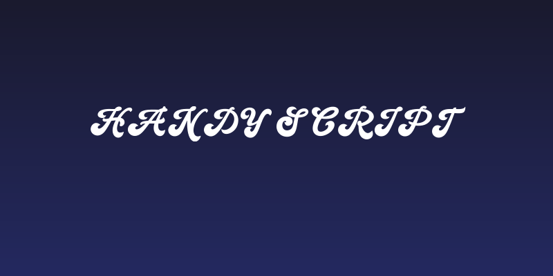 Handy Script Social Header
