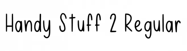 Handy Stuff 2 Regular  les polices de caract&egrave;res gratuit t�l�charger