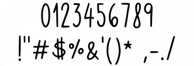 Handy Stuff 2 Regular Font OTHER CHARS