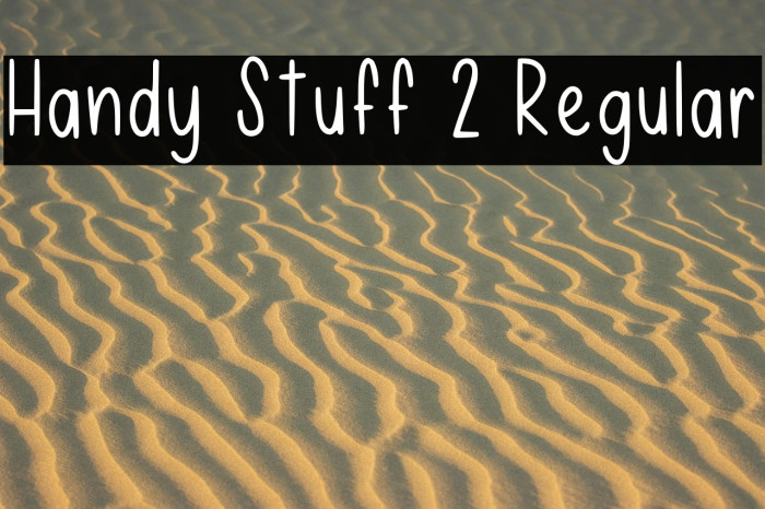 Handy Stuff 2 Regular Example 1