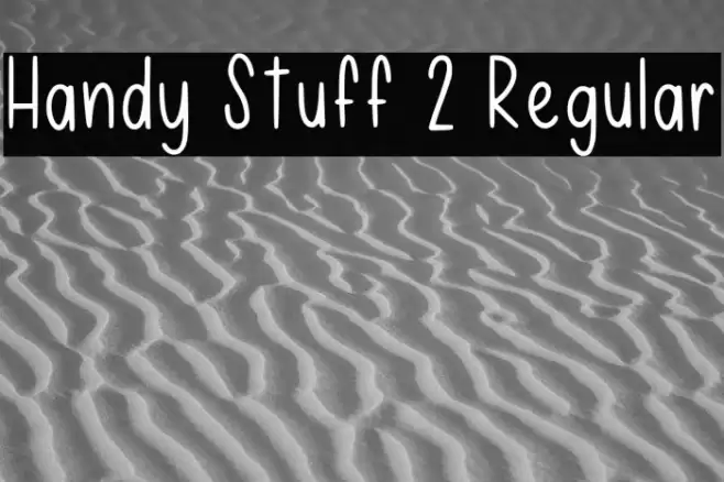 Handy Stuff 2 Regular Font examples