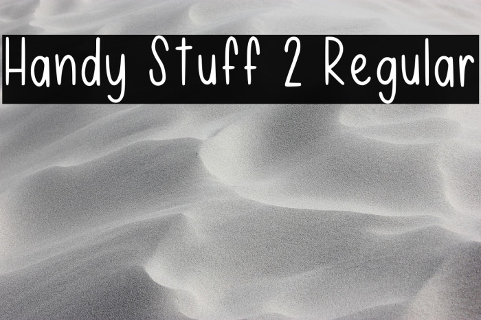 Handy Stuff 2 Regular Example 2