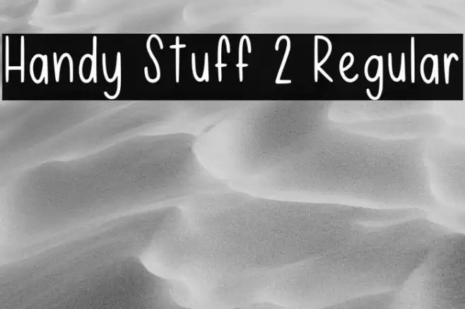 Handy Stuff 2 Regular Font examples