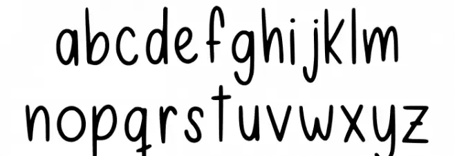 Handy Stuff 2 Regular Font LOWERCASE