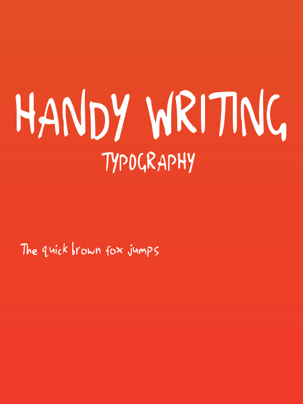 Handy Writing Poster