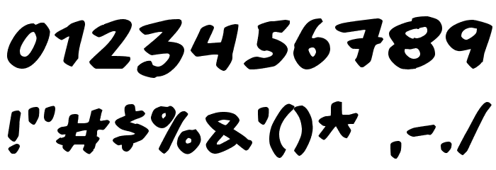 Handy candy Font OTHER CHARS