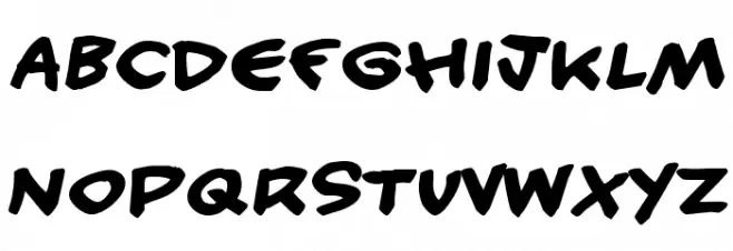 Handy candy Font UPPERCASE