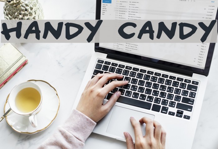 Handy candy Font examples