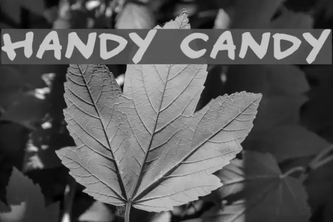 Handy candy Font examples