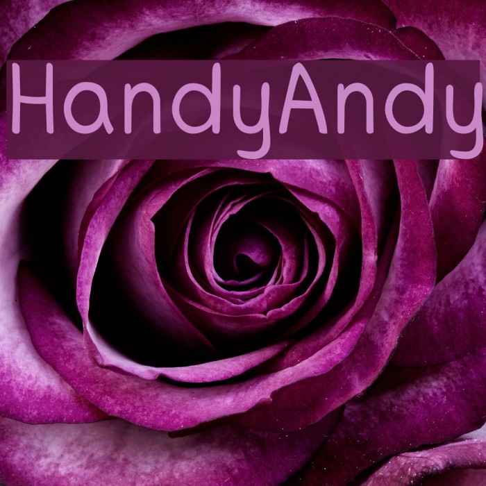 HandyAndy Caratteri examples