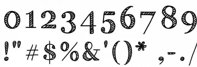 HandyGeorge Font OTHER CHARS