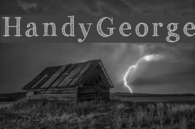 HandyGeorge Font examples