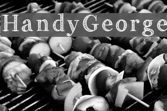 HandyGeorge Font examples