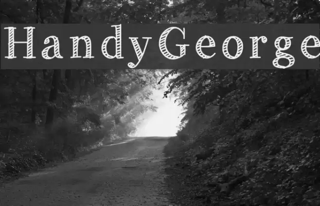 HandyGeorge Font examples