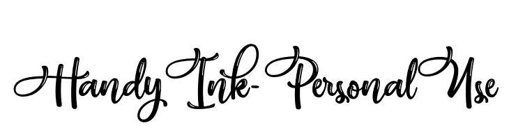 HandyInk-PersonalUse  नि: शुल्क फ़ॉन्ट्स डाउनलोड