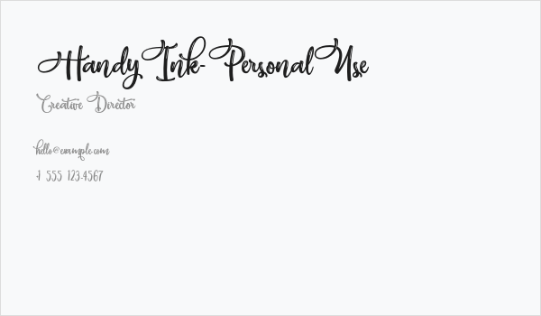 HandyInk-PersonalUse Business Card