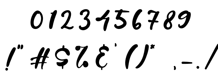 HandyMattea Font OTHER CHARS