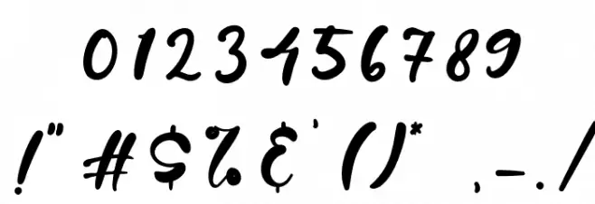 HandyMattea Font OTHER CHARS