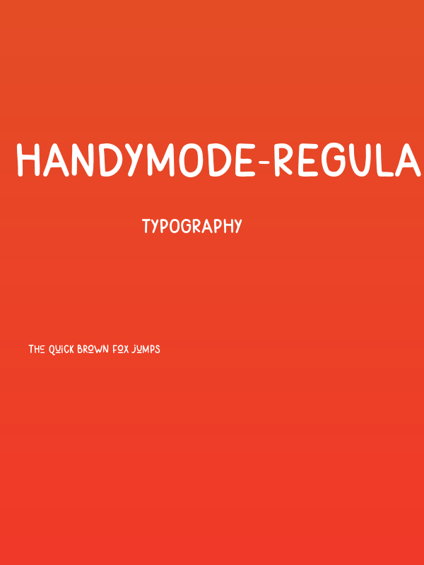 HandyMode-Regular Poster