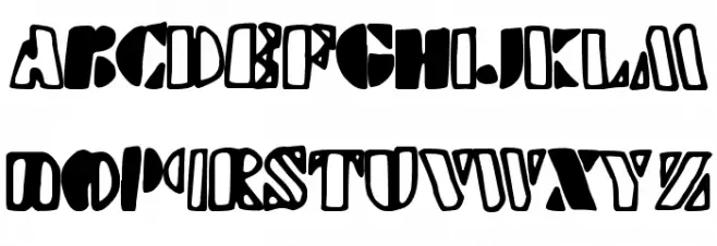 HandyStencil 字体 大写