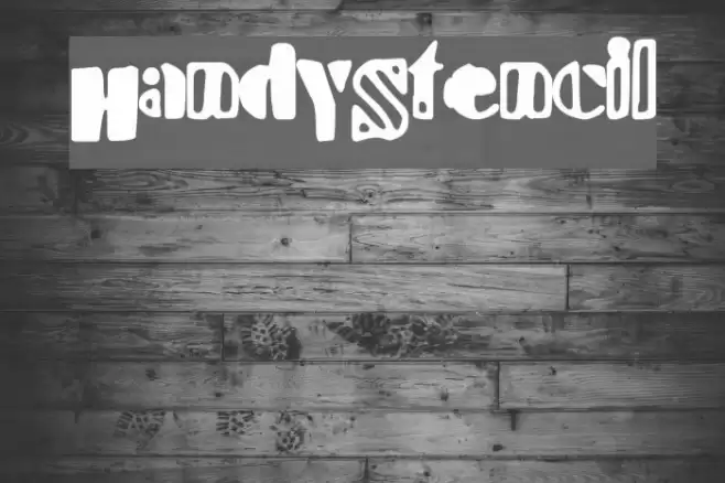 HandyStencil Font examples