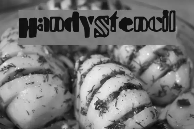 HandyStencil Font examples