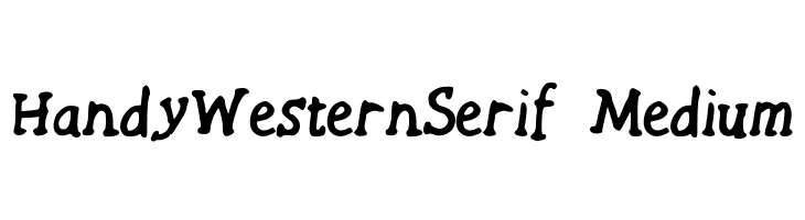 HandyWesternSerif Medium Font