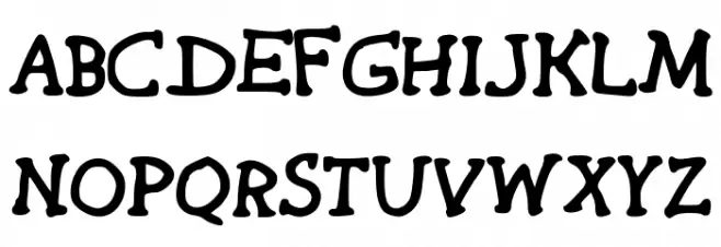 HandyWesternSerif Medium 字体 大写