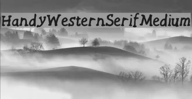 HandyWesternSerif Medium फ़ॉन्ट examples