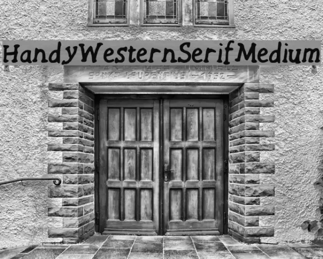 HandyWesternSerif Medium फ़ॉन्ट examples
