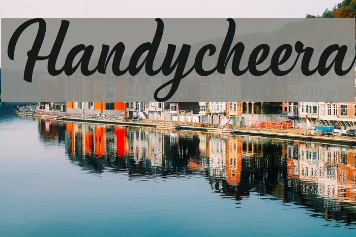 Handycheera Font examples