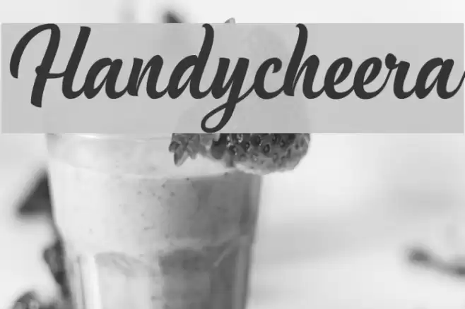 Handycheera Font examples