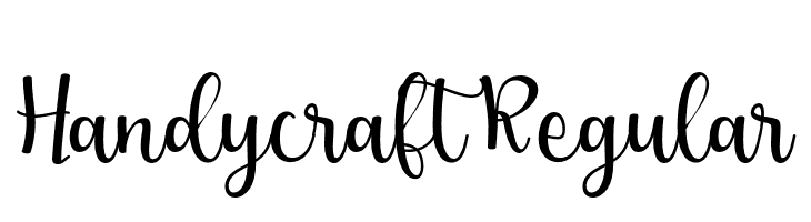 Handycraft-Regular  नि: शुल्क फ़ॉन्ट्स डाउनलोड