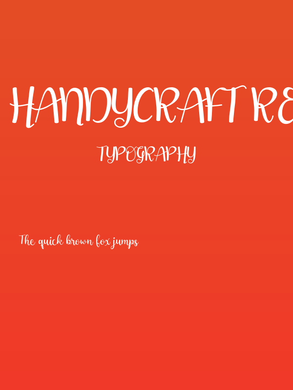 Handycraft-Regular Poster