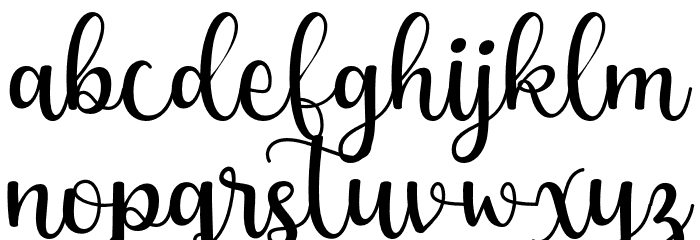 Handycraft-Regular Font LOWERCASE