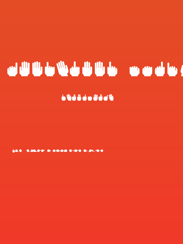 Handyfont Regular Poster