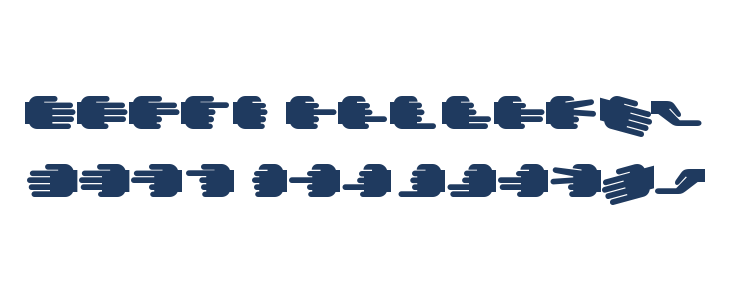 Handyfont Regular Lowercase