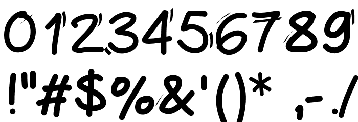 Handylinedfont Font OTHER CHARS