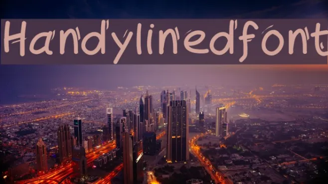 Handylinedfont Example 3