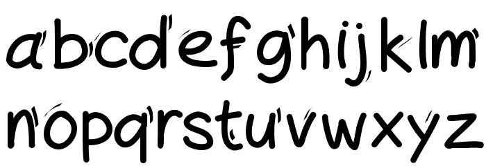 Handylinedfont Font LOWERCASE