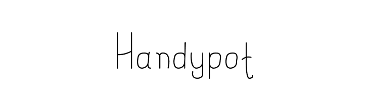 Handypot  नि: शुल्क फ़ॉन्ट्स डाउनलोड