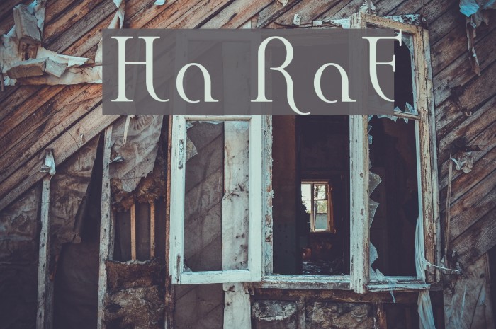 Hane RegularE Font examples