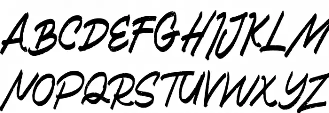 Haned FREE Шрифта ВЕРХНИЙ
